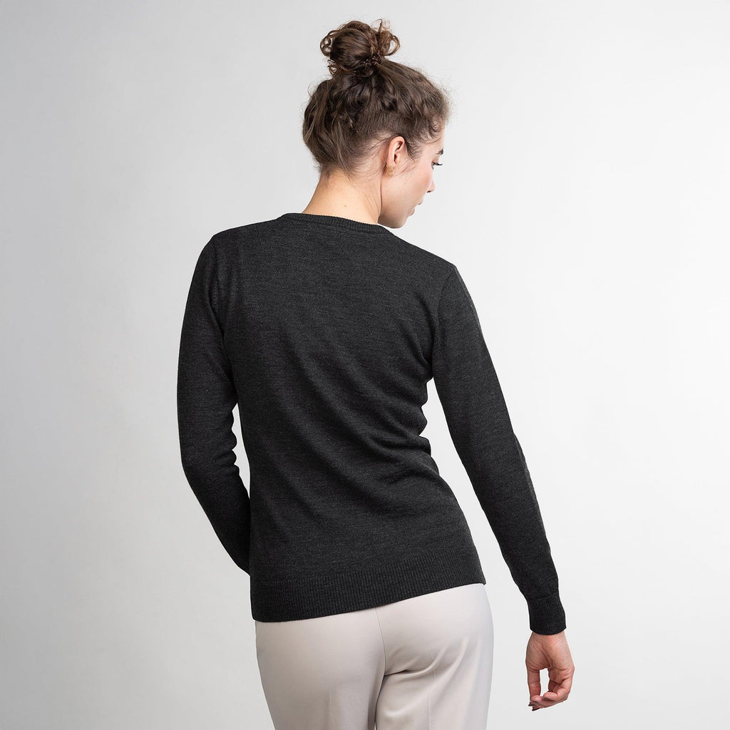 Merino Rundhals-Pullover Damen