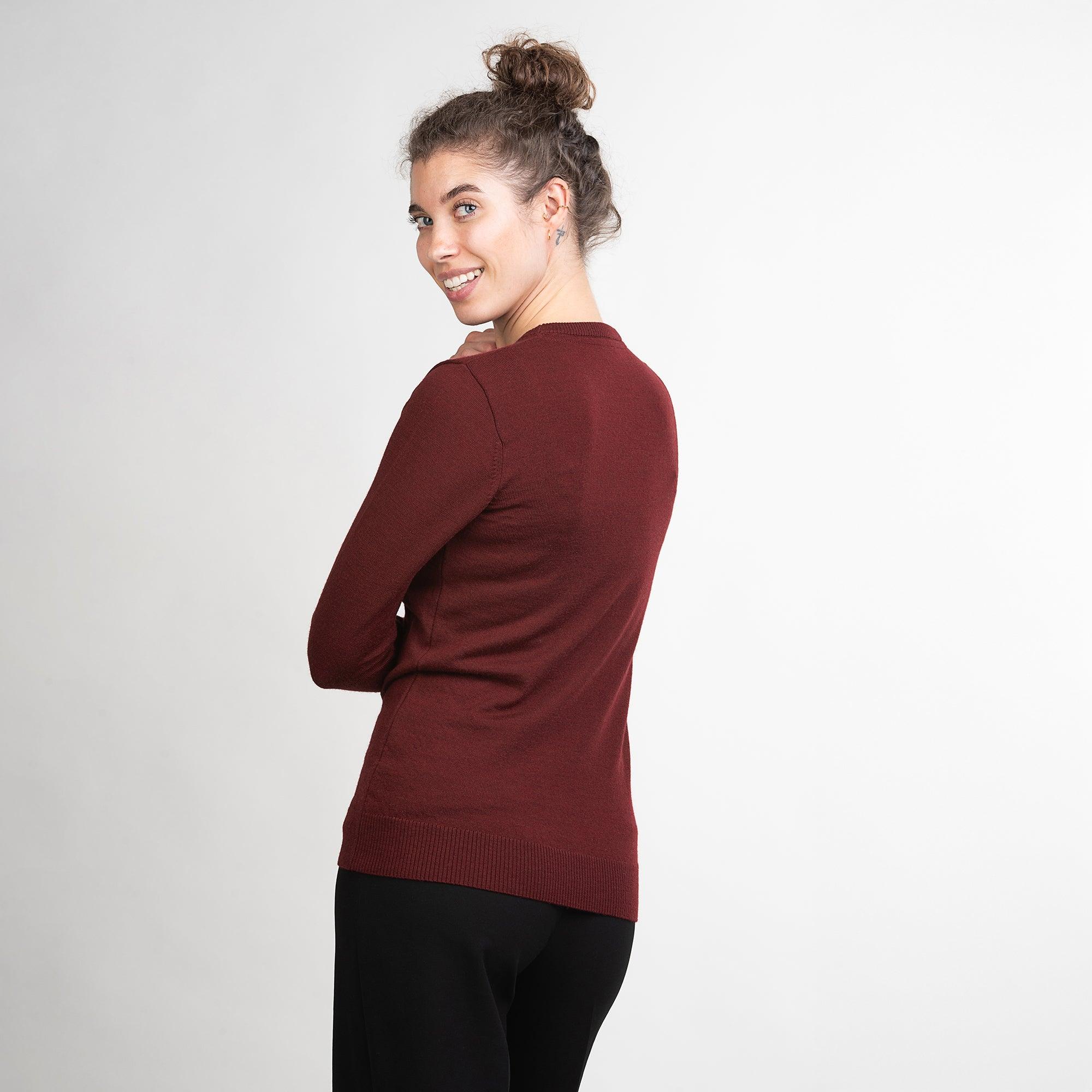 Merino Rundhals-Pullover Damen