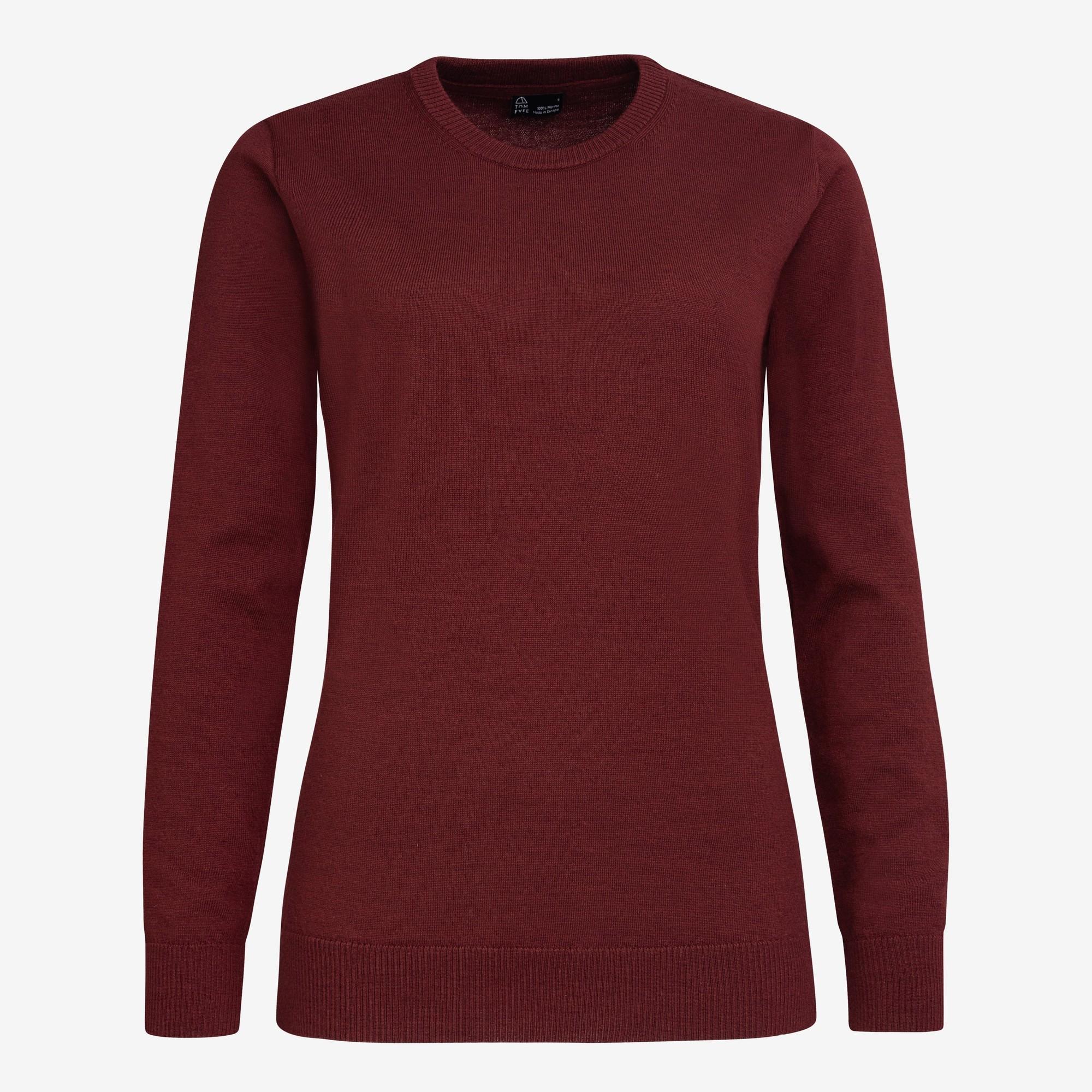 Merino Rundhals-Pullover Damen
