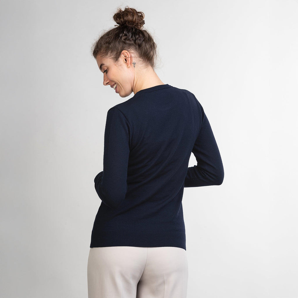 Merino Rundhals-Pullover Damen