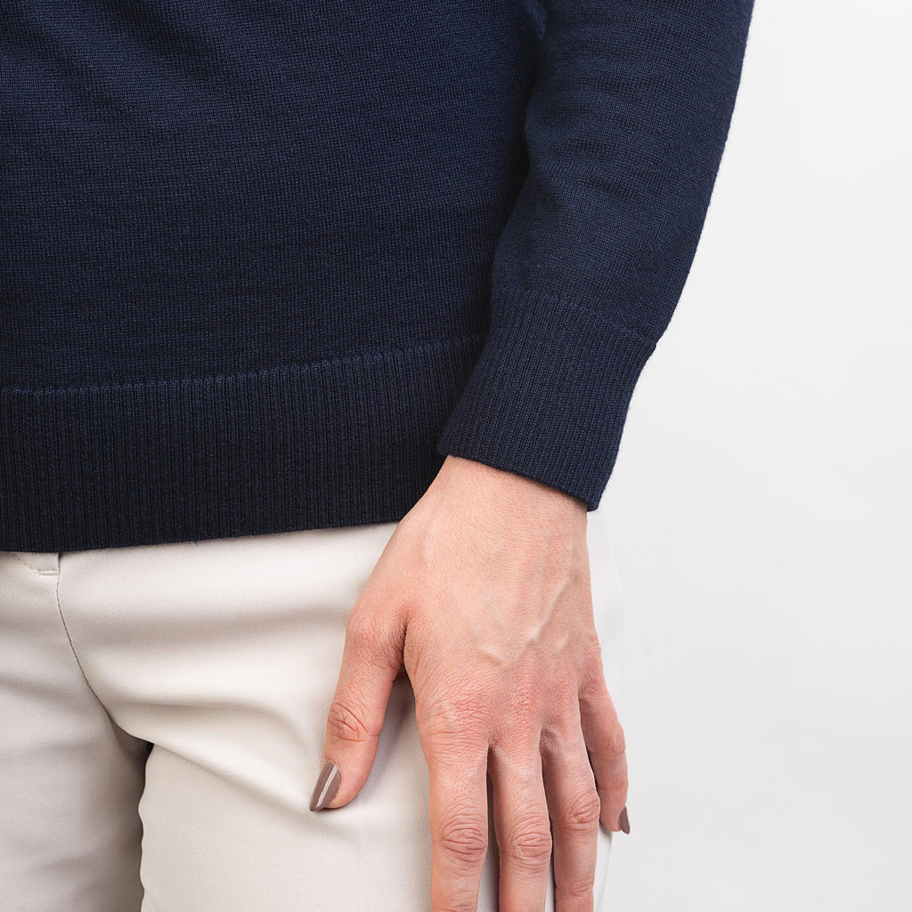 Merino Rundhals-Pullover Damen