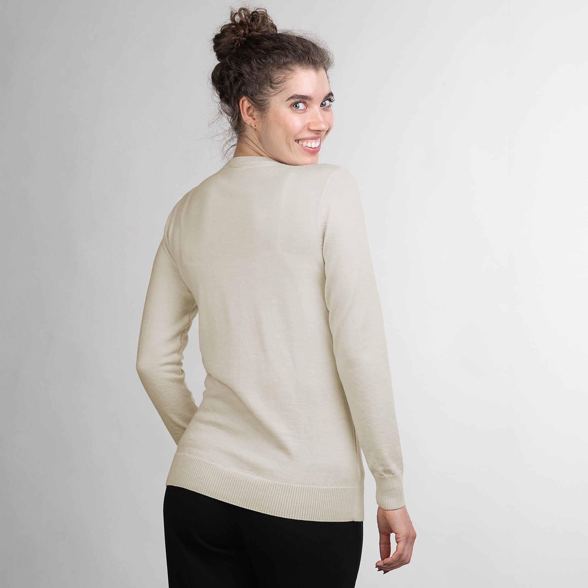 Merino Rundhals-Pullover Damen