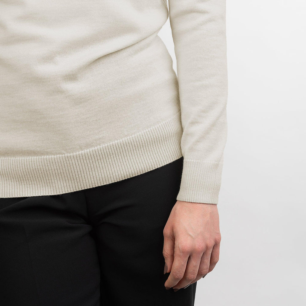 Merino Rundhals-Pullover Damen
