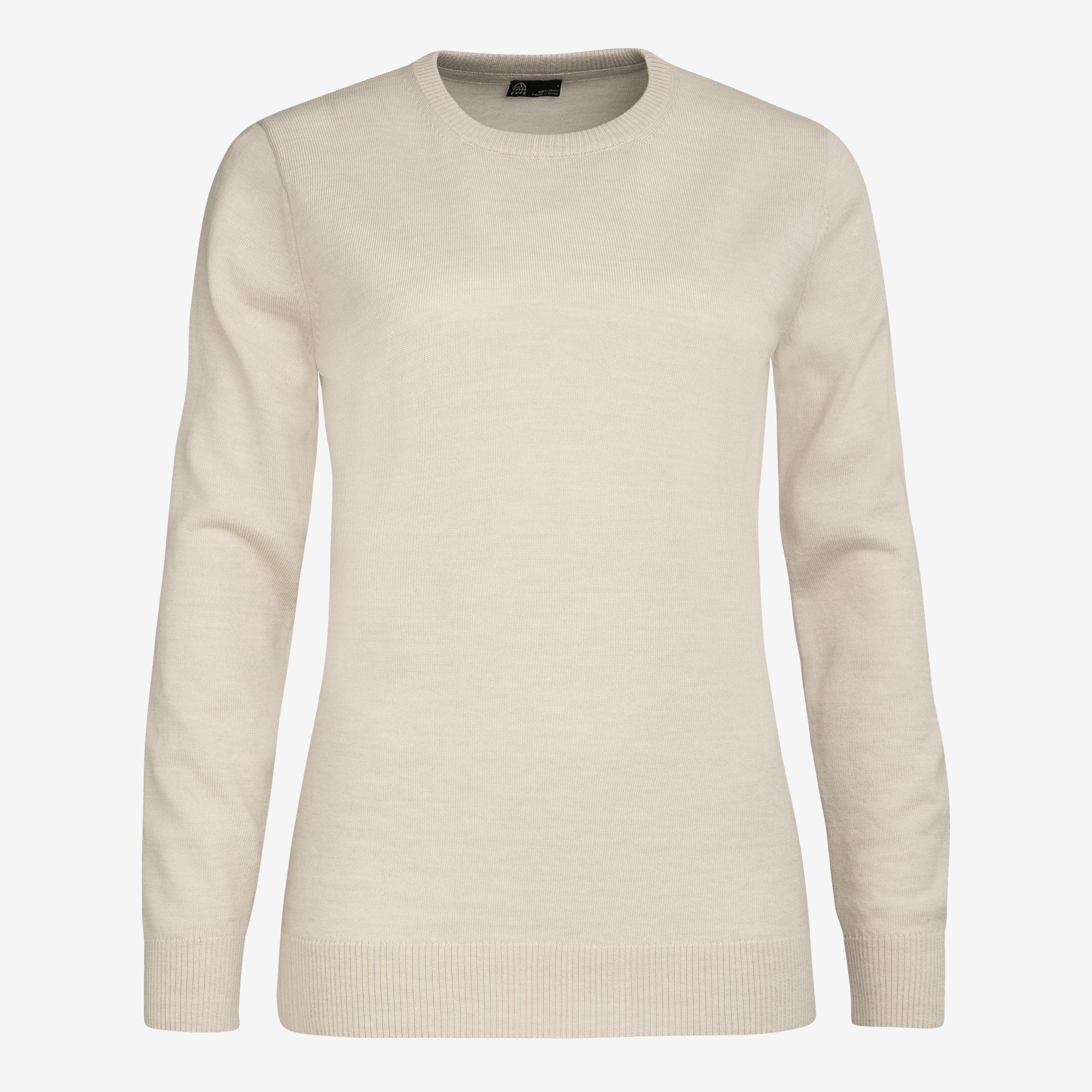 Merino Rundhals-Pullover Damen