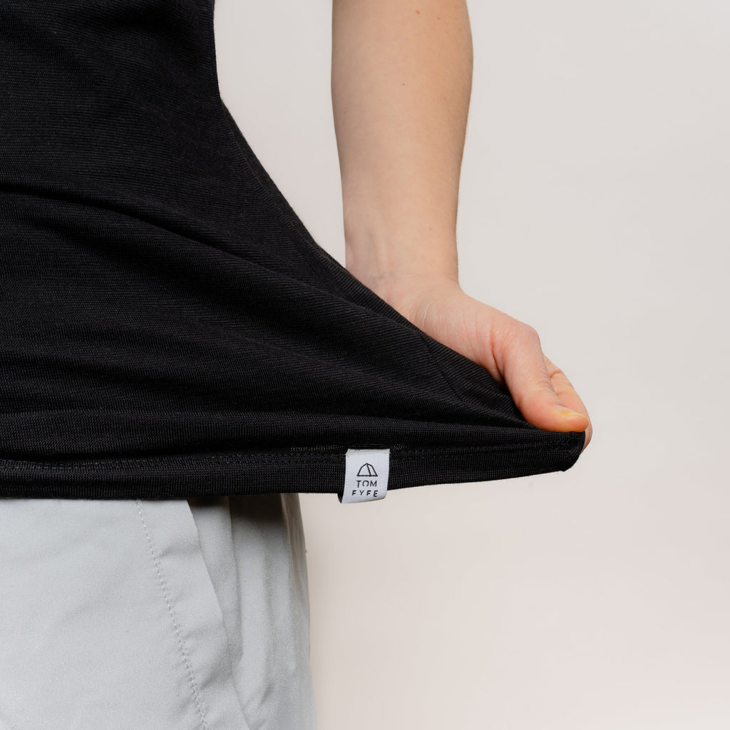 Merino T-Shirt V-Ausschnitt Damen
