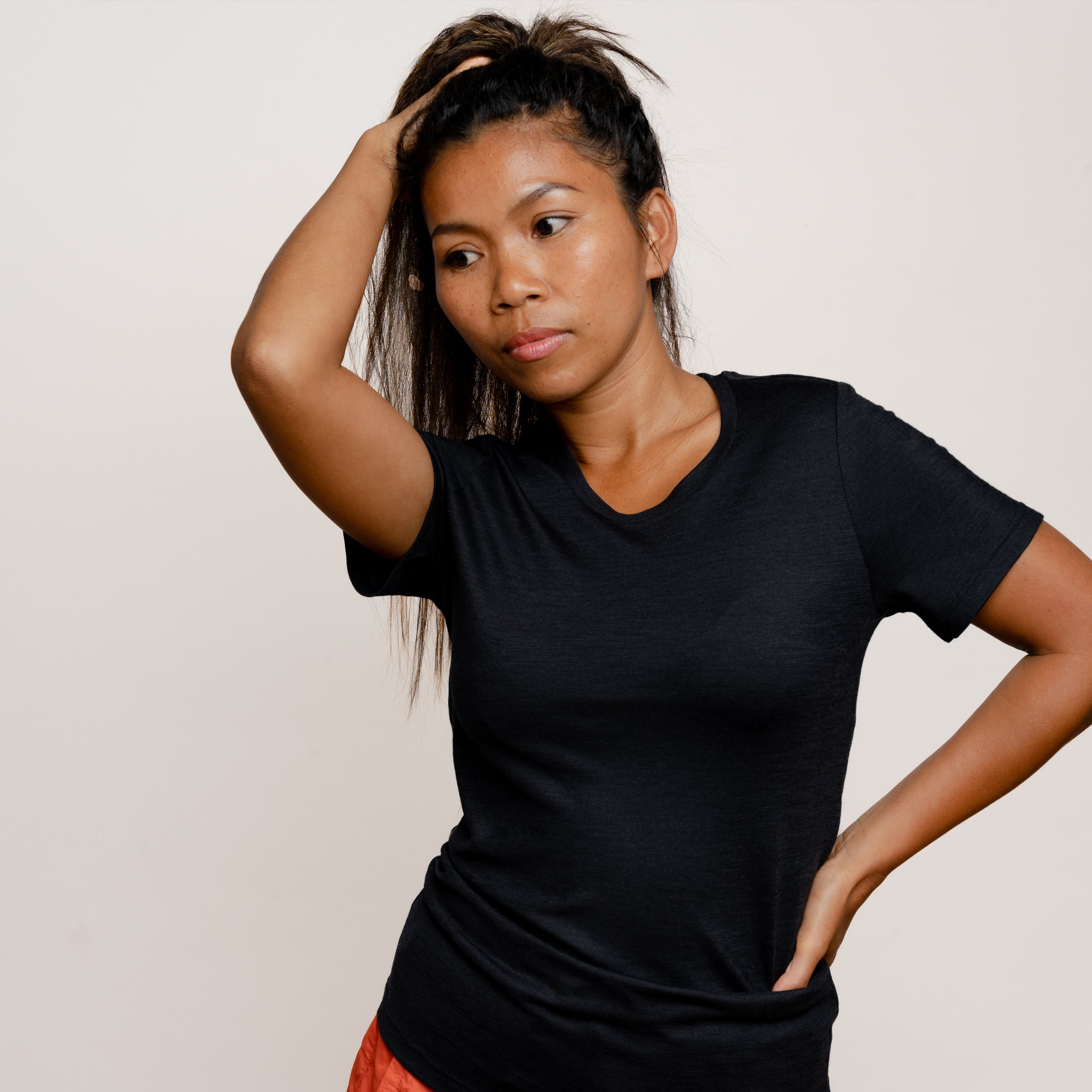 Merino T-Shirt Slim Fit Damen