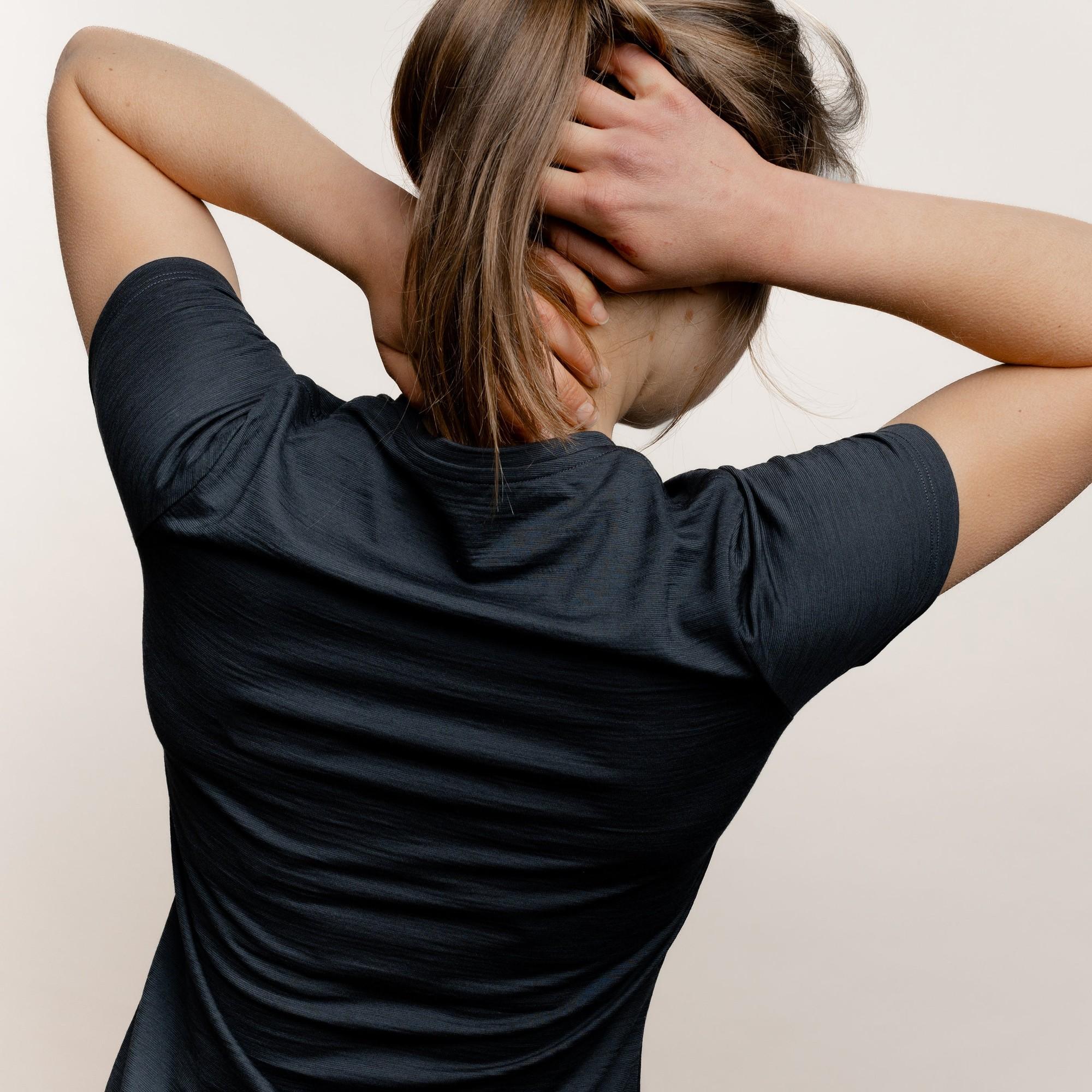 Merino T-Shirt V-Ausschnitt Damen