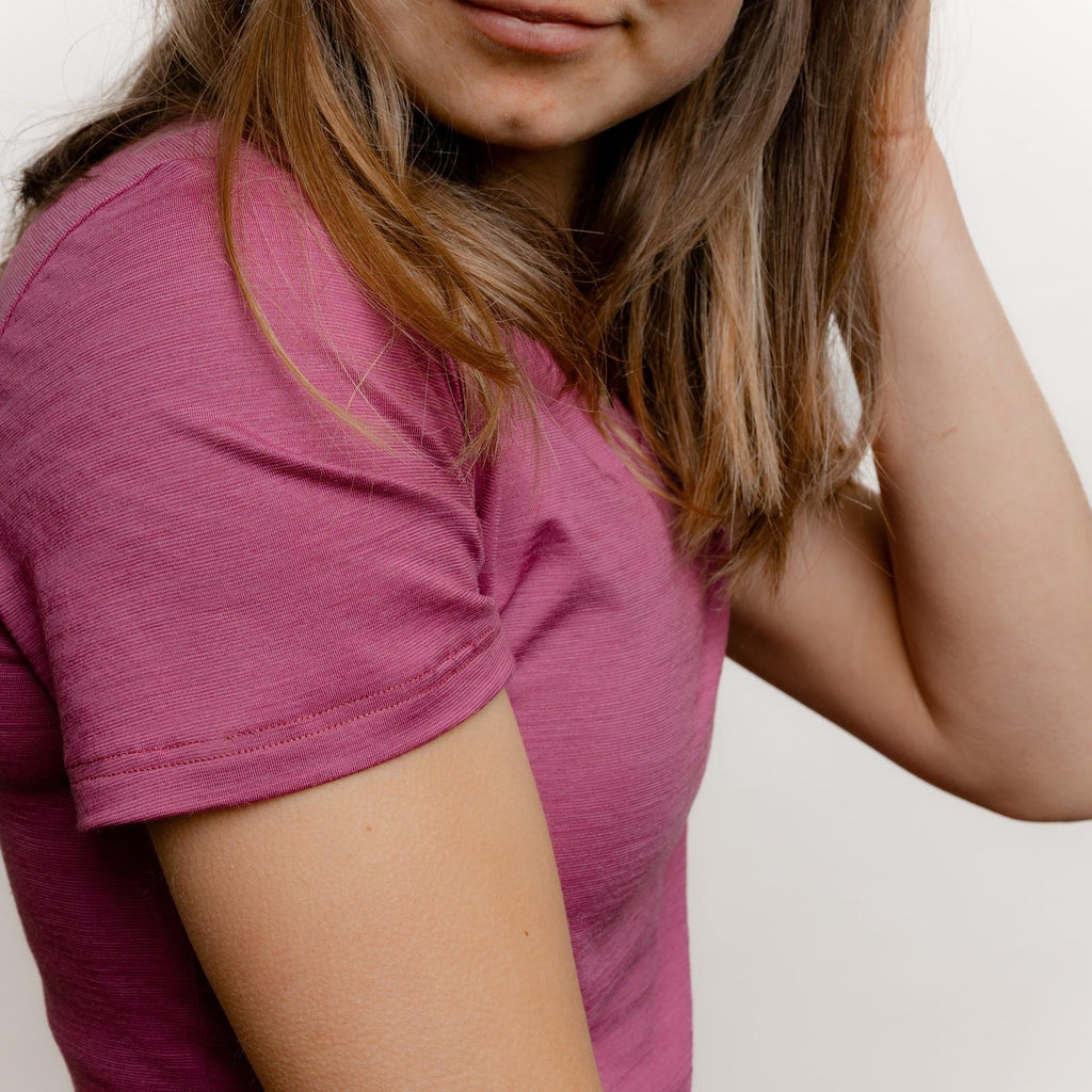 Merino T-Shirt V-Ausschnitt Damen