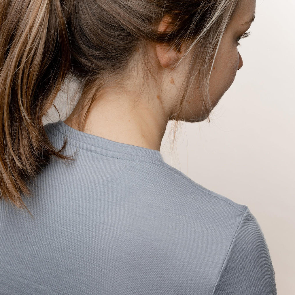 Merino T-Shirt V-Ausschnitt Damen