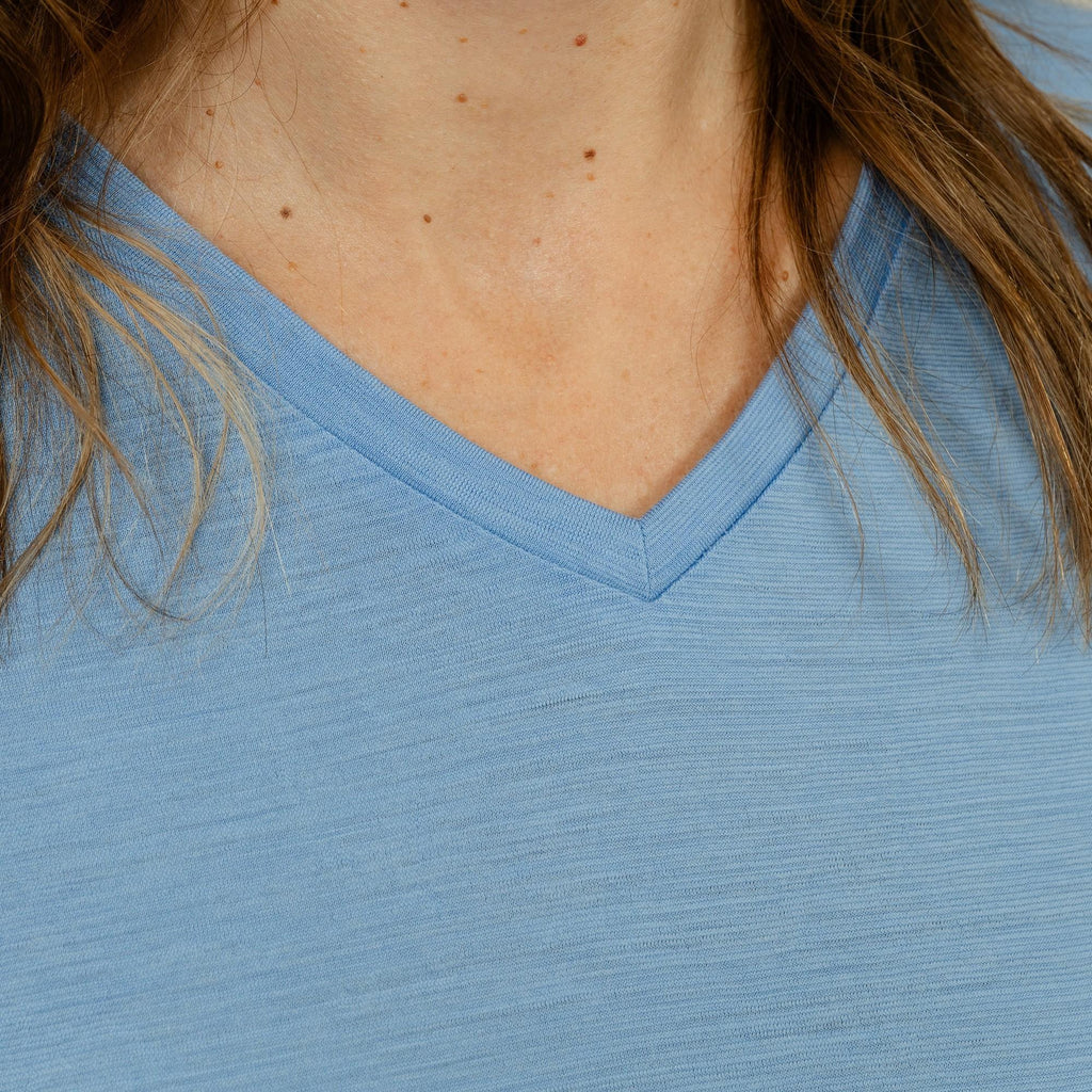 Merino T-Shirt V-Ausschnitt Damen