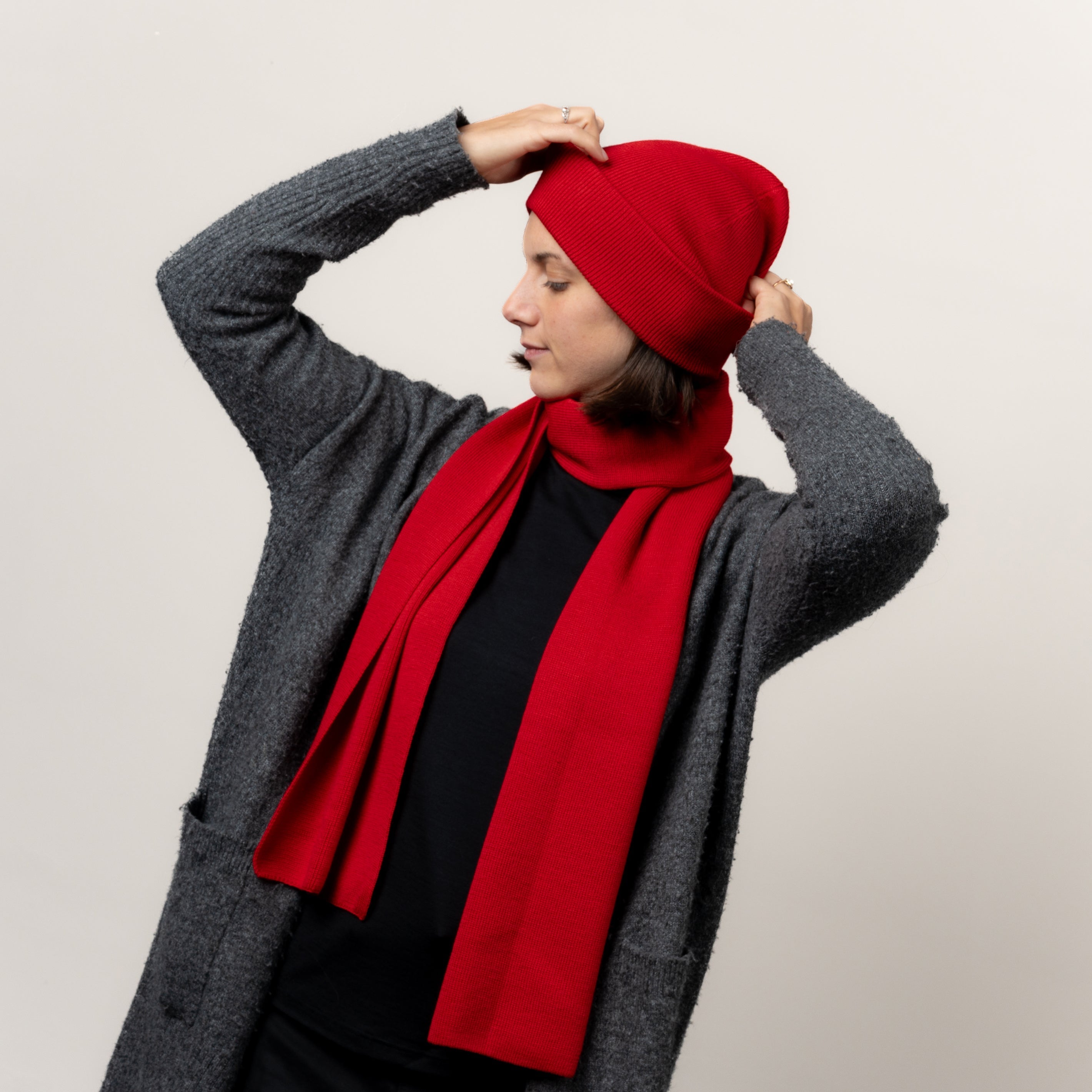 Merino Strickmütze Unisex