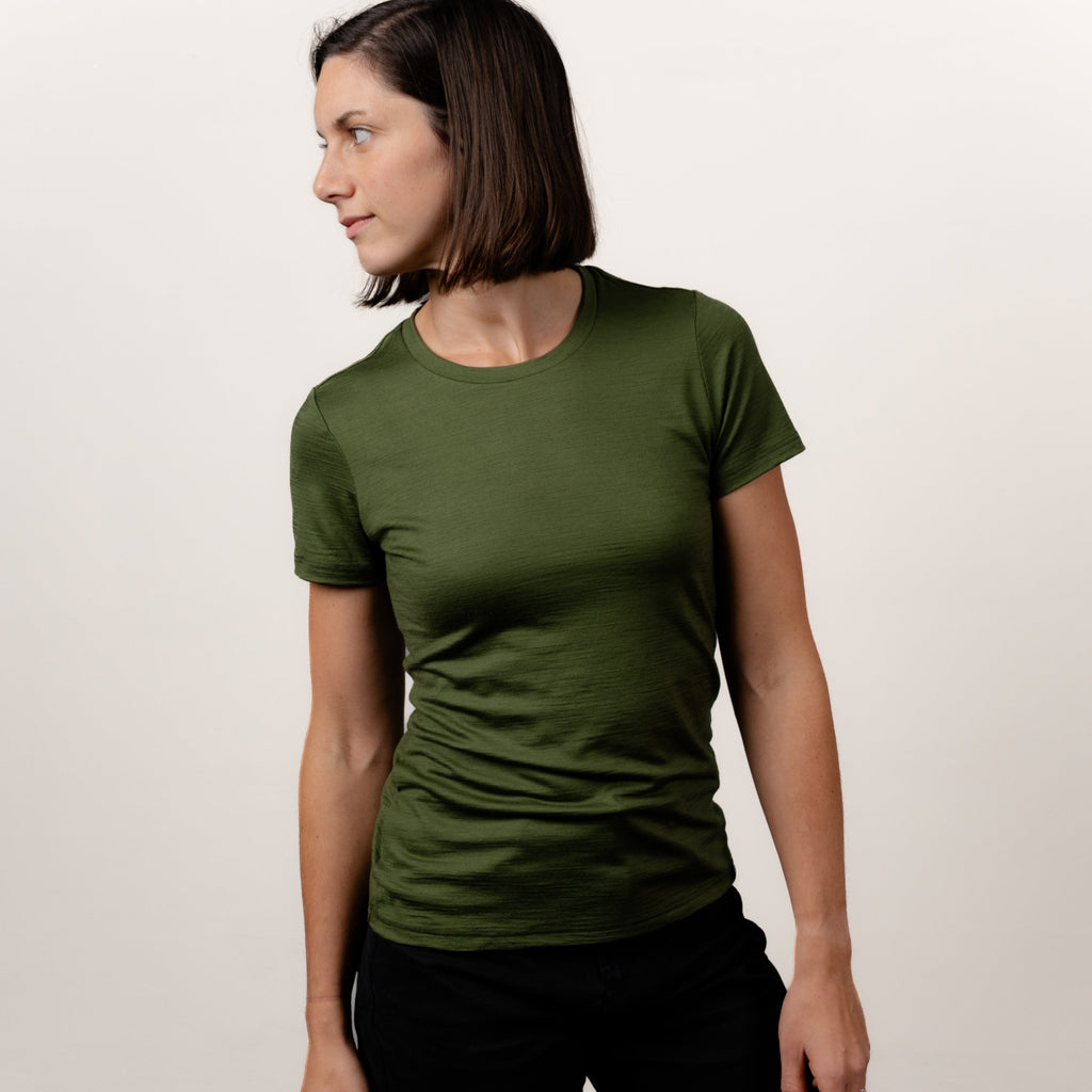 Merino T-Shirt Slim Fit Damen
