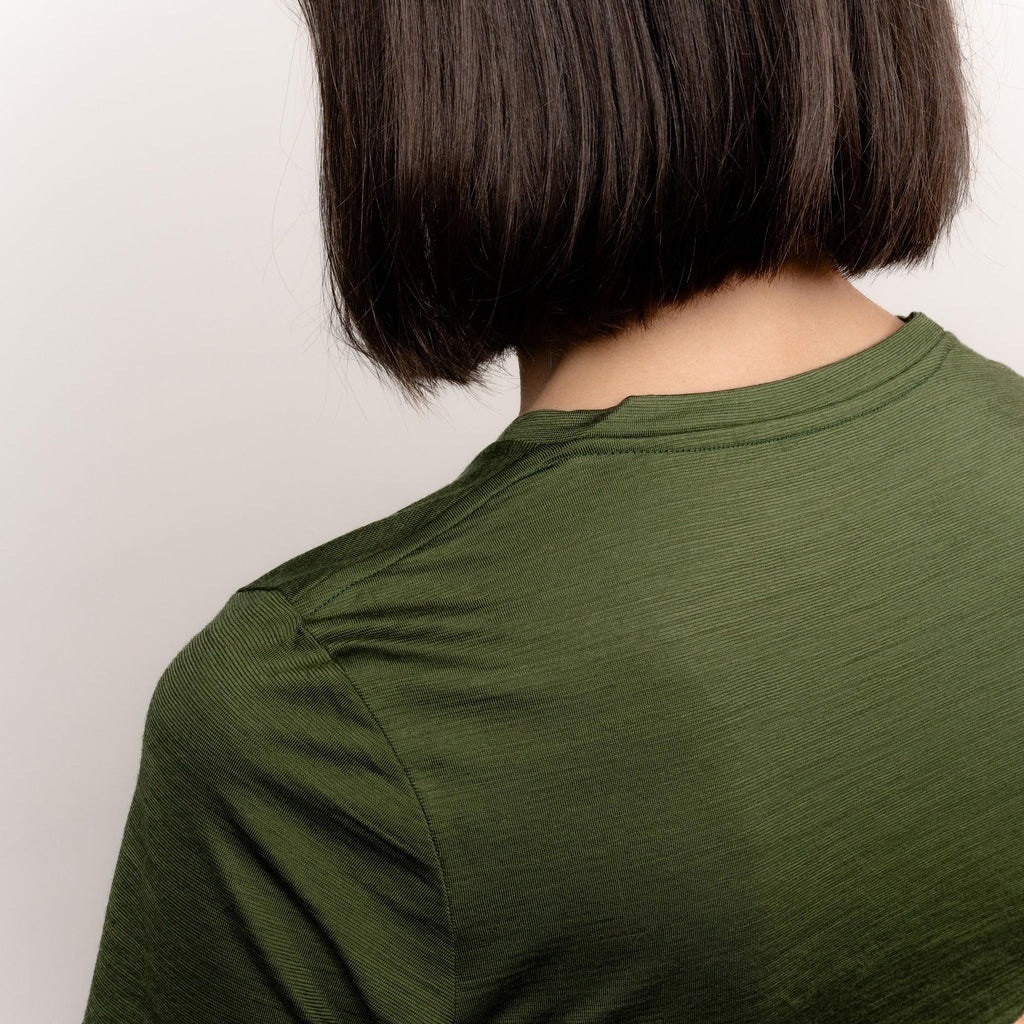 Merino T-Shirt V-Ausschnitt Damen