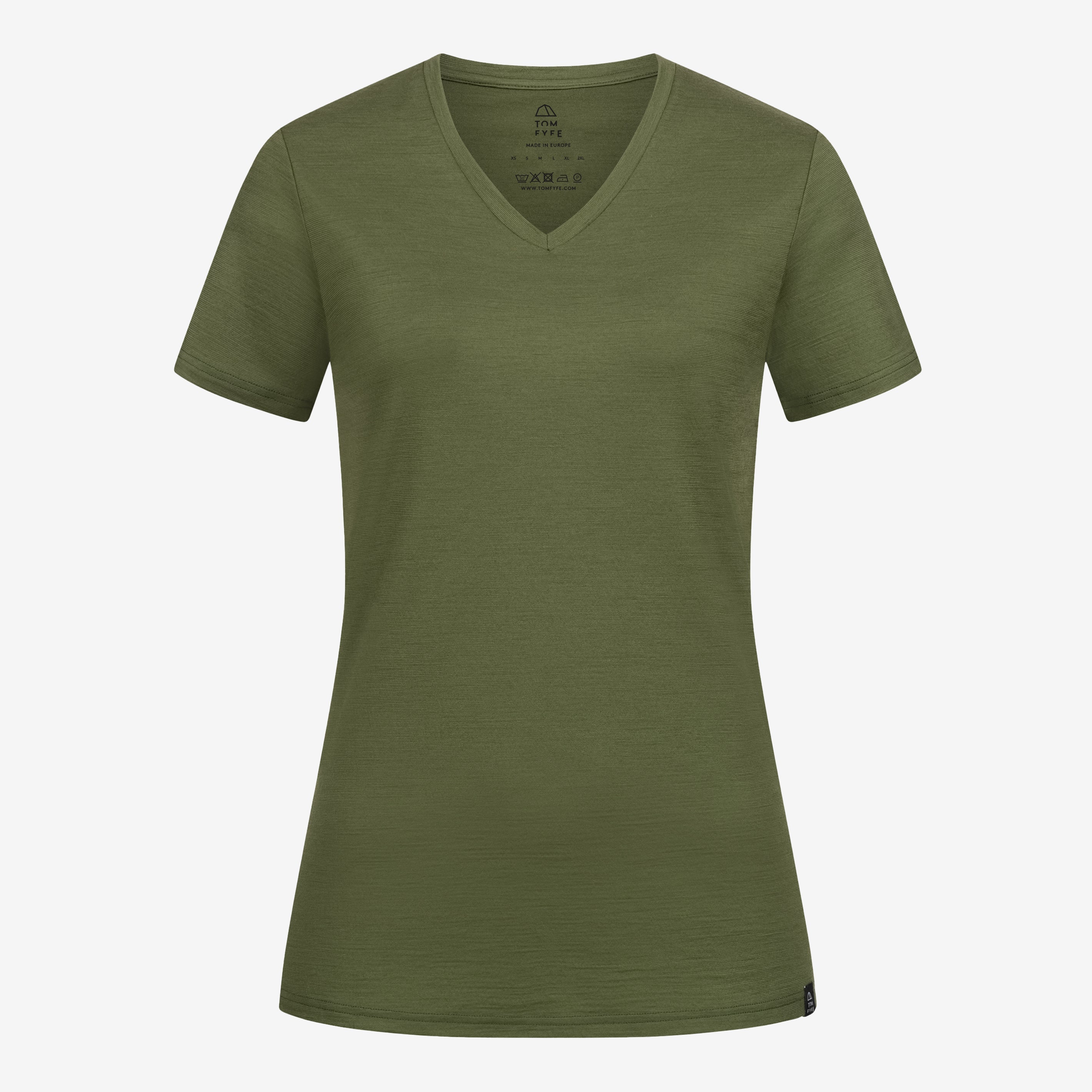 Merino T-Shirt V-Ausschnitt Damen