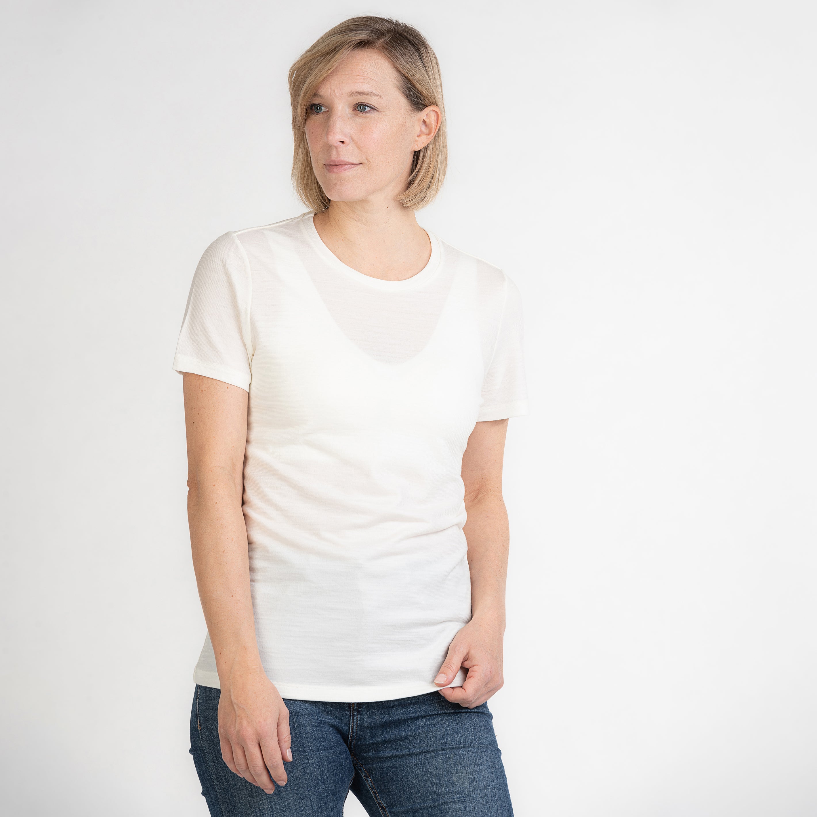 Merino T-Shirt Slim Fit Damen